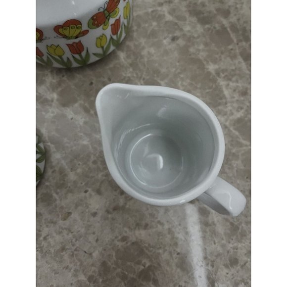 Vintage Trimont Ware Mod tulip & butterfly  tea Service Coffee set 60’s Japan - Picture 5 of 9